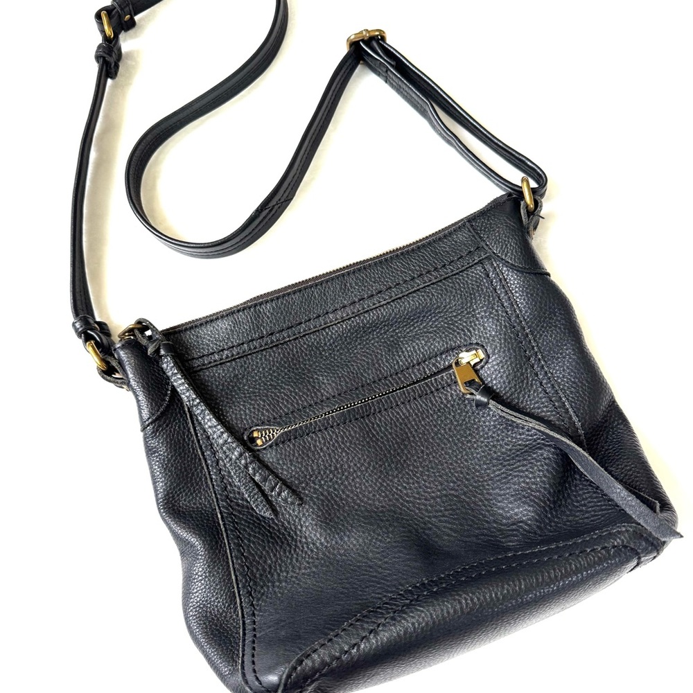 The Sak Black Leather Crossbody Bag